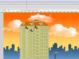 黄昏乌鸦飞过10秒动画