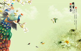 雅舍兰香孔雀图