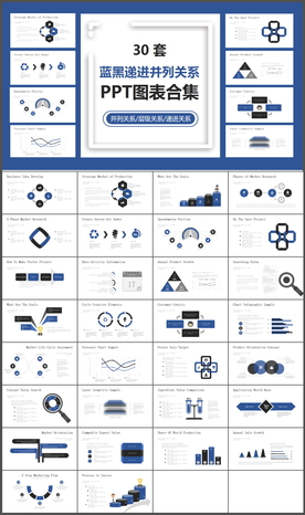 商务数据图表分析年终总结PPT