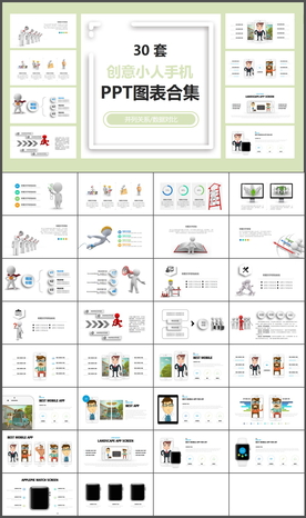 商务数据图表分析年终总结PPT
