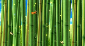 竹子蝴蝶 无缝循环
