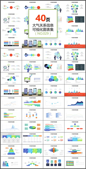 商务数据图表分析年终总结PPT