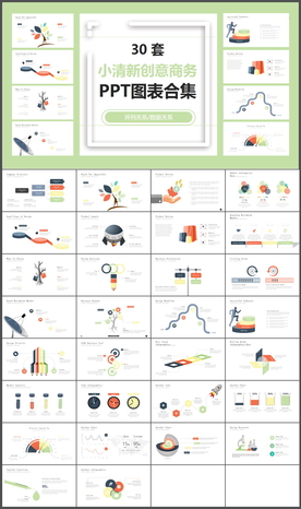 商务数据图表分析年终总结PPT