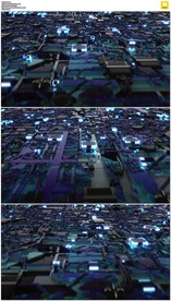 科幻城市穿梭前进