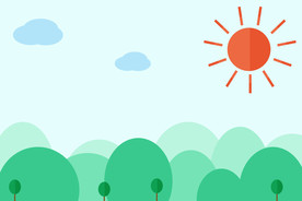 绿色卡通背景图