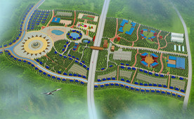 新余市环城度假村鸟瞰图设计