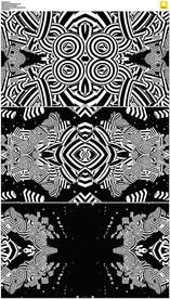 黑白万花筒图案背景