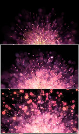 唯美粉色粒子雨婚礼背景视频