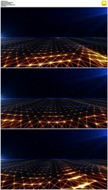 粒子光芒海洋星空背景视频