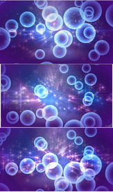 紫色唯美梦幻气泡背景视频