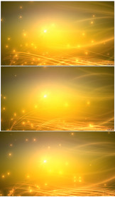 唯美浪漫金色光线粒子大气背景