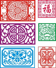 镂空窗格 窗花 雕花