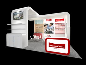 带厨房的3d展厅模型