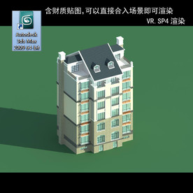多层建筑 景观 小区 地产 楼