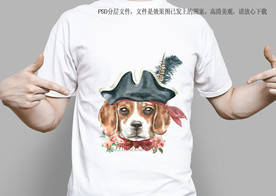 长耳狗服装印花