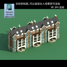 多层建筑 景观 小区 地产 楼