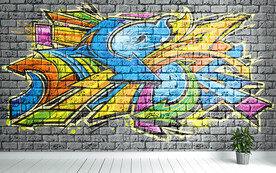 涂鸦墙工装背景墙