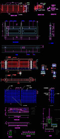 园林铁艺围墙CAD图