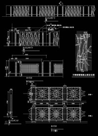 铁花栏杆大样图