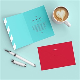 4款高档通用二折页样机效果