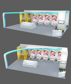 最新实用通用展览展台设计模型图