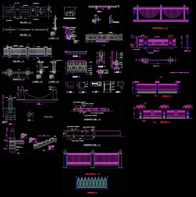 欧式围墙CAD图纸