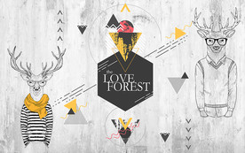 北欧时尚简约背景墙