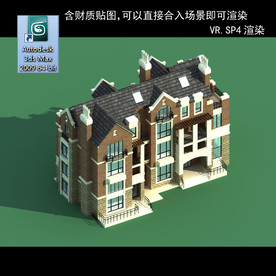 中式建筑 中式多层建筑 别墅