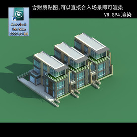 中式建筑 中式多层建筑 别墅