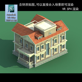 中式建筑 中式多层建筑 别墅