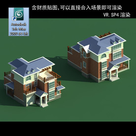 中式建筑 中式多层建筑 别墅