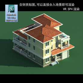 中式建筑 中式多层建筑 别墅