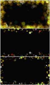 金色光斑粒子框