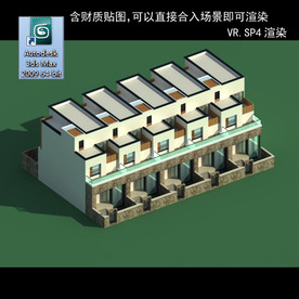 多层建筑 景观 小区 地产 楼