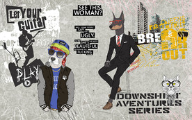 时尚男装背景墙