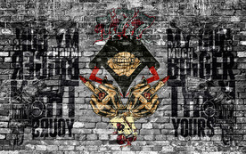 嘻哈涂鸦背景墙