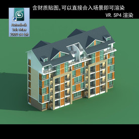 多层建筑 景观 小区 地产 楼