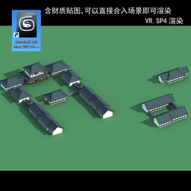 中式建筑 中式多层 中式民居