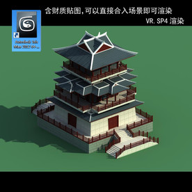 中式建筑 中式多层 中式民居