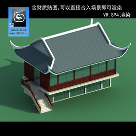 中式建筑 中式多层 中式民居