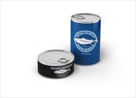 海鲜罐头样机图片