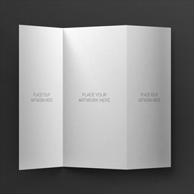 三折页封面一键智能贴图效果