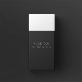 黑色哑光礼物盒特写样机