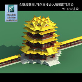 中式建筑 中式多层 中式民居