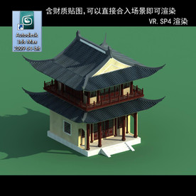 中式建筑 中式多层 中式民居