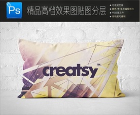 家装软装抱枕样机图片