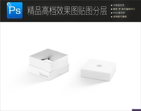 高档首饰包装样机效果图PSD