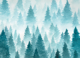 矢量森林背景墙