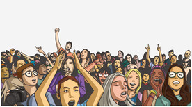 摇滚派对矢量设计背景墙