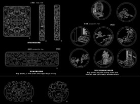 中式实木雕花图案